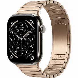 Умные часы Apple Watch Series 11, 42mm, Gold Titanium Case with Gold Link Bracelet